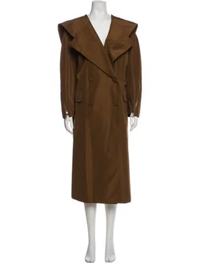 Pre-owned Fendi Trench Coat W/ Tags In Neutral