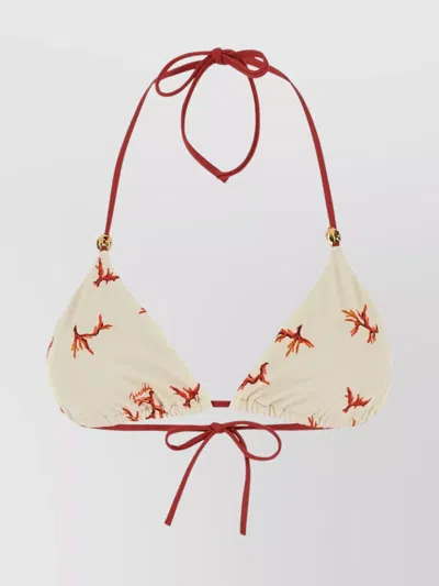 Fendi Triangle Cup Halter Neck Bikini Top In Multi