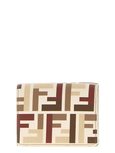 Fendi 'trifold' Mini Wallet In Multi