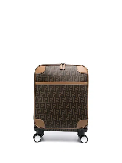 Fendi Trolley Accessories In Brown