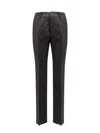 Fendi Ff Jacquard Straight-leg Pants In Black