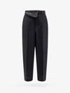 Fendi "kid Mohair Carrot Fit Pants In Black