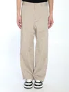 Fendi Straight-leg Trousers In Neutral