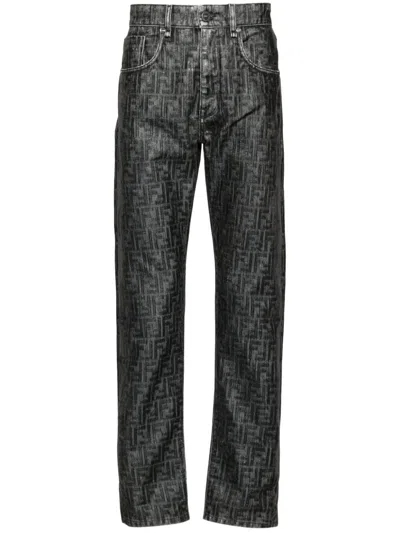 Fendi Trousers In Black