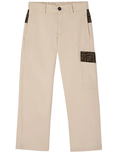 Fendi Trousers In Brown