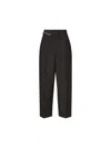 Fendi "kid Mohair Carrot Fit Pants In Black