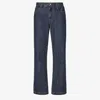 Fendi Straight Leg Denim Trousers With Five Pockets In Blu