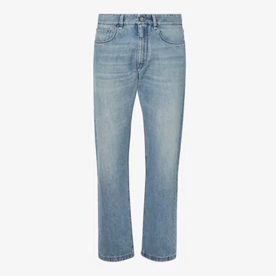 Fendi Trousers In Blue