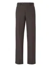 Fendi Tailored Trousers With Back Pockets And Belt Loops In Brown