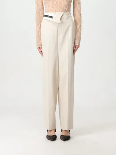 Fendi Trousers  Woman In Neutral