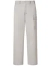Fendi Cargo Trousers With Belt Loops And Eyelet In Gray