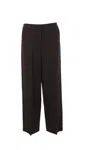 Fendi Wool Trousers In Purple