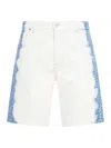 Fendi 'denim Fade Bermuda Shorts With In Blue