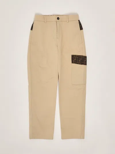 Fendi Kids' Trousers Trousers In Brown