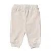 Fendi Trousers With Embroidered Logo In Beige