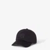 Fendi Cashmere And Wool Cap Featuring Embroidery In Black