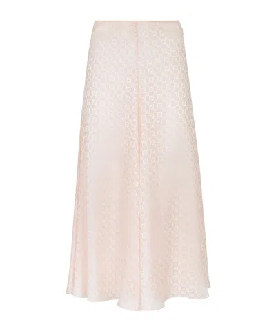Fendi Trumpet Mid-length Skirt In Pink