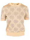 Fendi Embroidered Floral Pattern Viscose Sweater In Rose