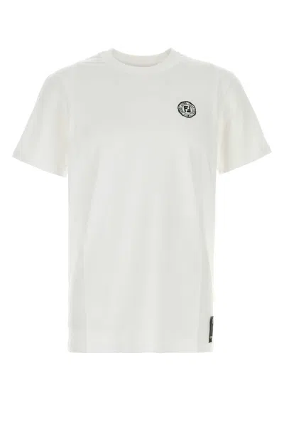Fendi T-shirt Co  Stamp In Gray