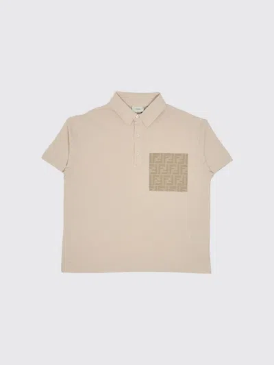 Fendi T-shirt Kids In Brown