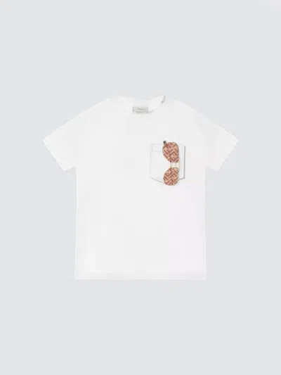 Fendi T-shirt Kids In White
