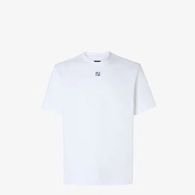 Fendi Stylish Graphic T-shirt For Men In White