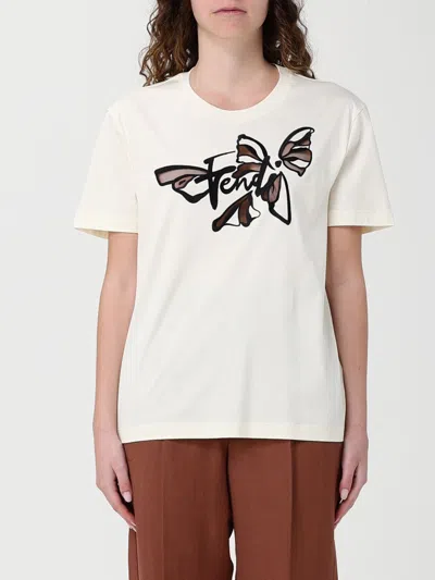 Fendi T-shirt Woman  In White