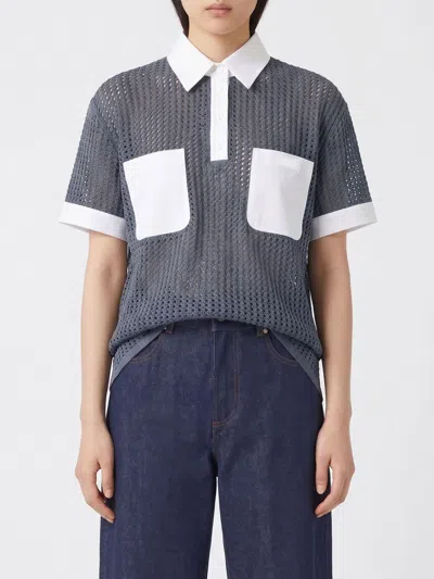 Fendi T-shirt Woman In Gray