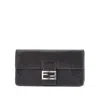 Fendi 'tube' Clutch With Double Strap In Black
