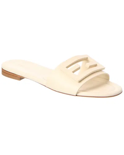 Fendi Tube Leather Sandal In Pink