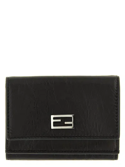 Fendi Tube Wallet In Black