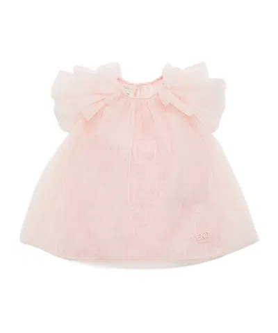 Fendi Tulle Dress In Pink