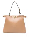 Fendi Medium Soft Shoulder Bag With Adjustable Strap In Neutral