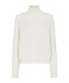 Fendi Turtleneck Sweater In White