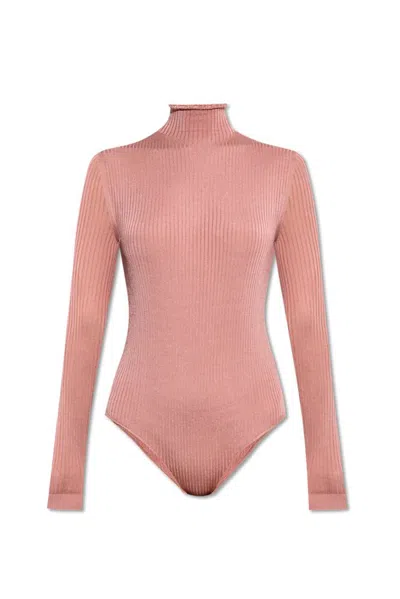 Fendi Turtleneck Long In Pink