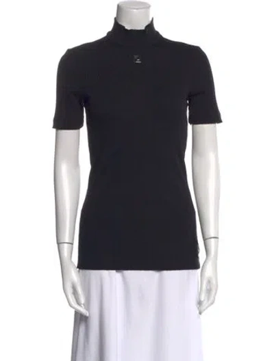 Pre-owned Fendi Turtleneck Mini Dress W/ Tags In Black