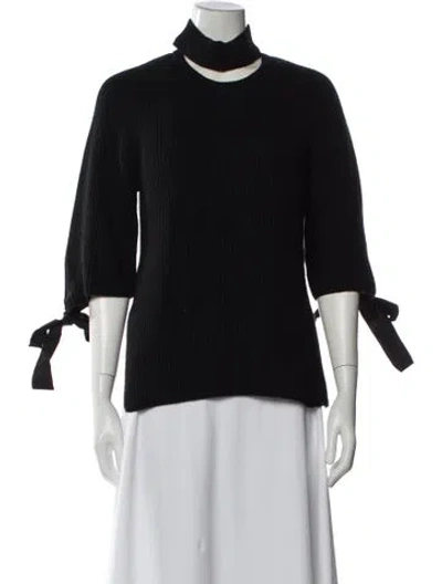 Pre-owned Fendi Turtleneck Sweater In Black