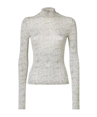 Fendi Turtleneck Sweater In White