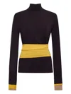 Fendi Long-sleeved Polo Neck Jumper In Multi