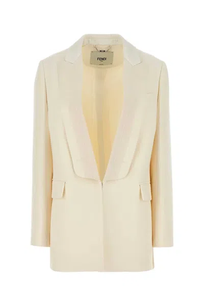 FENDI FENDI TUXEDO BIANCO JKT