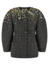 Fendi Tweed Jacket In Gray