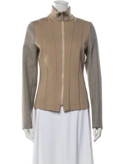 Pre-owned Fendi Tweed Pattern Jacket In Neutral