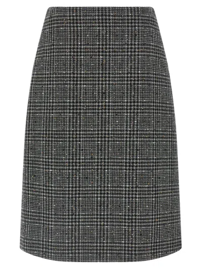 Fendi Tweed Skirt Skirts Gray