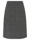 Fendi Tweed Skirt In Gray