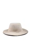 Fendi Hat With Wide Brim In Neutrals