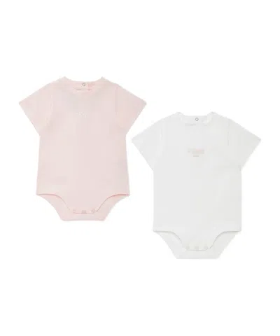 Fendi Two-piece Round-collar Logo Jumpsuit In White