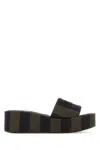 Fendi Sunshine Logo Embroidered Slippers