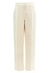 Fendi Women Two-tone Denim Jeans In White
