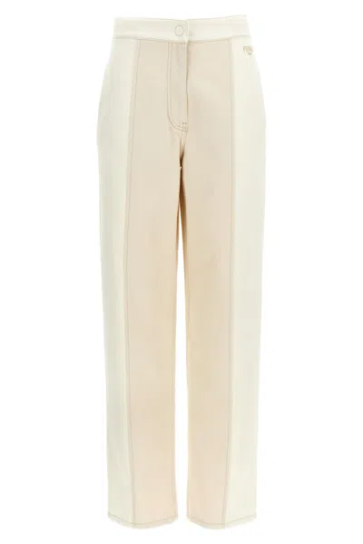 FENDI FENDI TWO-TONE DENIM JEANS