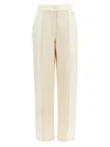 Fendi Women Two-tone Denim Jeans In White